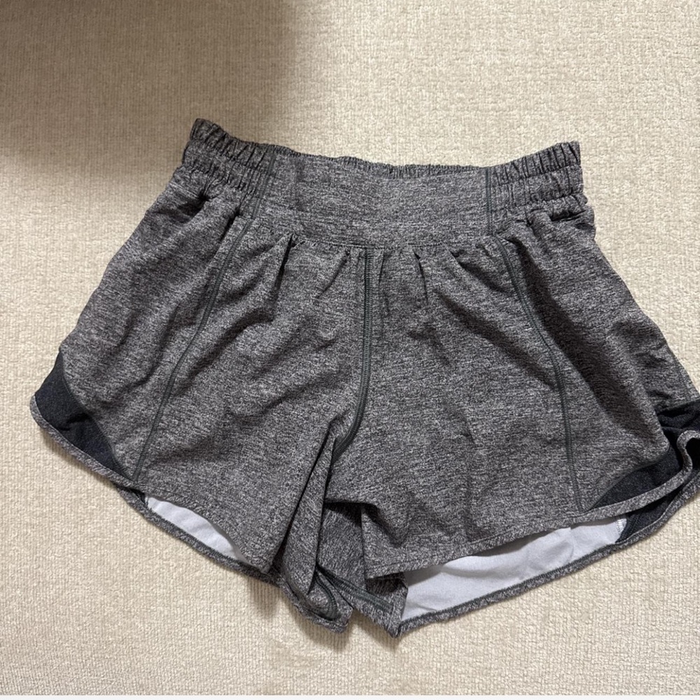 Lululemon Athletica Charcoal Athletic Shorts